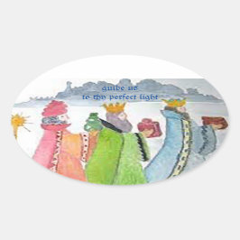 3人の賢者 楕円形シール