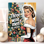 3人の賢者?深刻なレトロおもしろいクリスマス シーズンカード
