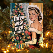 3人の賢者?深刻なレトロおもしろいクリスマス シーズンカード