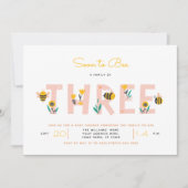 3人の赤ちゃんシャワーInvitatiの家族になるとすぐに 招待状 (正面)