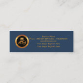 3人の運転手スタイリッシュアイコンリムジンサービス スキニー名刺 (裏面)