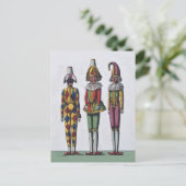 3人の道化師のポストカード ポストカード (スタンド正面)