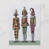 3人の道化師のポストカード ポストカード (正面)