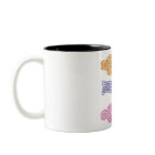 3人の骸骨カラフルマグカップ - 3 colorful skeletons mug