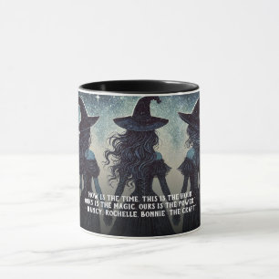 3人の魔女が夜のスターリーハロウィーン マグカップ