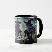 3人の魔女が夜のスターリーハロウィーン マグカップ (正面右)