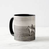 3人のPieganのブラックフット族の責任者-ヴィンテージ マグカップ (正面左)