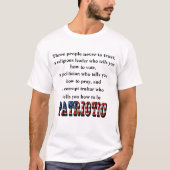 3人は決して信用しない。 Tシャツ (正面)