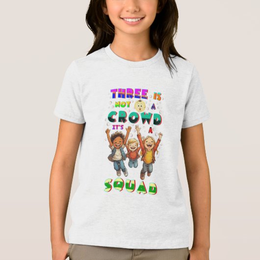 3人は群衆ではない分隊だ トライブレンドＴシャツ (正面)
