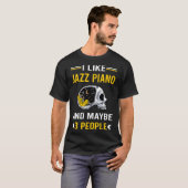 3人ジャズピアノピアニスト Tシャツ (正面フル)