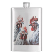 3人フランスのの信仰の希望チャリティーがV1を切り取った フラスク (正面)