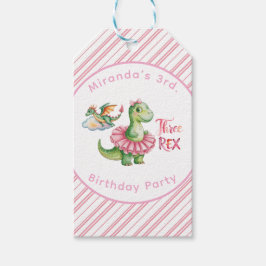 3人レックスガールバースデーパーティーありがとう ギフトタグ