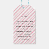 3人レックスガールバースデーパーティーありがとう ギフトタグ (裏面)