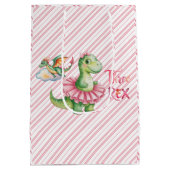 3人レックスガールバースデーパーティー ミディアムペーパーバッグ (裏面)