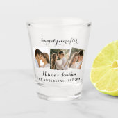 3人写真花婿の商の後を楽しく結婚過ごす ショットグラス (正面)