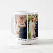 3人写真花嫁の大柄結婚な人 コーヒーマグカップ (正面左)