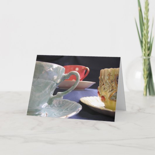 3人分のお茶 カード (正面)