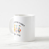 3人家族のアヒルのマグカップ 名前入り コーヒーマグカップ (正面左)