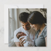 3人家族の初めてのクリスマス (裏面)