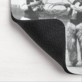 3人lassoing. マウスパッド (コーナー)