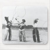 3人lassoing. マウスパッド (正面)