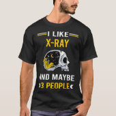 3人X線写真 Tシャツ (正面)