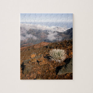 3付近からヘレアカラ火口縁のシルバーソード ジグソーパズル