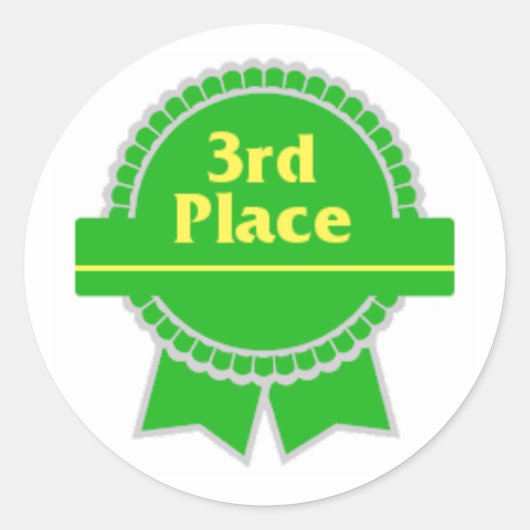 3位ステッカー ラウンドシール (正面)