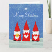 3体のクリスマスノーム カード (正面)