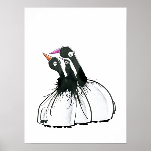 3体のパーティー ポスター (正面)