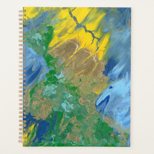 「3体のモンスター」アキ絵画リル プランナー手帳 (正面)