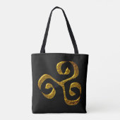 3体の、ケルト文化の古い象徴 トートバッグ (裏面)