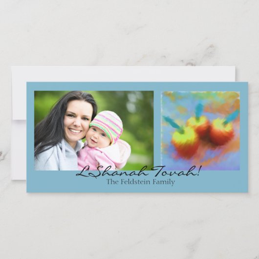 3個のりんごの写真カード シーズンカード (正面)