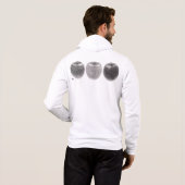 3個のりんご　横 パーカ (裏面フル)