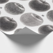 3個のりんご　横 ラッピングペーパー (角)