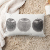 3個のりんご　横 ランバークッション (ブランケット)