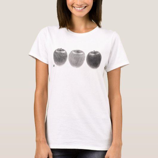 3個のりんご　横 Tシャツ (正面)