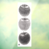 3個のりんご　縦 ウィンドウサイン (シート3)