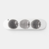 3個のりんご　縦 スケートボード (横)