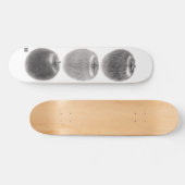 3個のりんご　縦 スケートボード (横)