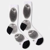 3個のりんご　縦 ソックス (右)