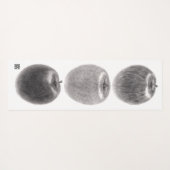 3個のりんご　縦 ヨガマット (裏面(横))