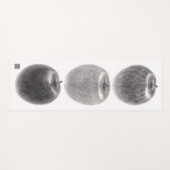 3個のりんご　縦 ヨガマット (正面(横))