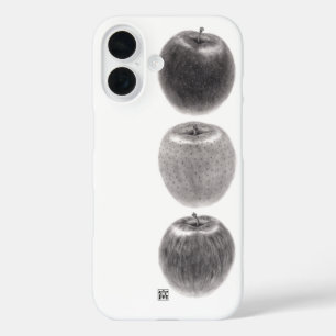 3個のりんご　縦 iPhone 16ケース