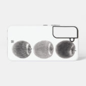 3個のりんご　縦 SAMSUNG GALAXYケース (裏面横)