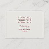 3個の海の貝 名刺 (裏面)