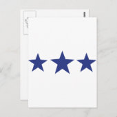 3個の青い星 ポストカード (正面/裏面)