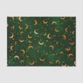 3個、名前、三日月の月と星の《写真》ぼけ味パターン 薄葉紙 (正面)