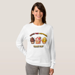 3倍のカップケーキおもしろい! Tシャツ