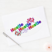 3倍の時間 楕円形シール (封筒)